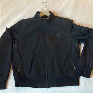 Burberry Men's Black Jacket, size L.